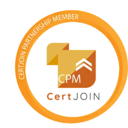 Logo de CertJoin, proveedor internacional de certificaciones profesionales y partner de Impulsa360 Academy