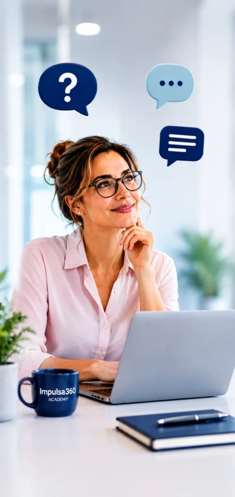 Asesoria profesional resolviendo dudas sobre certificación ISO 42001 y formación en inteligencia artificial