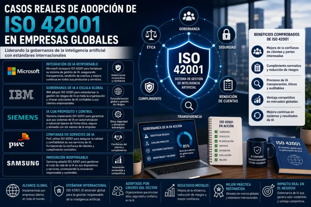 Casos reales de Adopcion ISO 42001